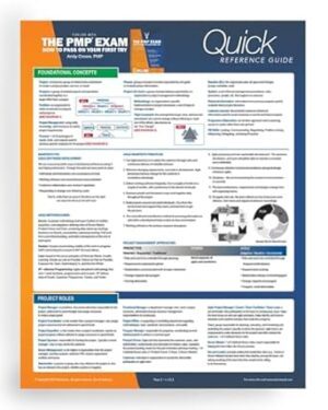 خرید کتاب PMP Exam: Quick Reference Guide, Sixth Edition Plus Agile (Test Prep series)