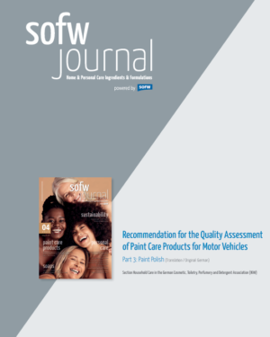 دانلود کتاب Recommendation for the Quality Assessment of Paint Care Products for Motor Vehicles Part 3: Paint Polish